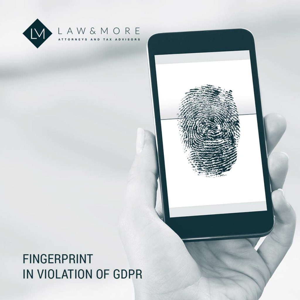 GDPR'yi ihlal eden parmak izi